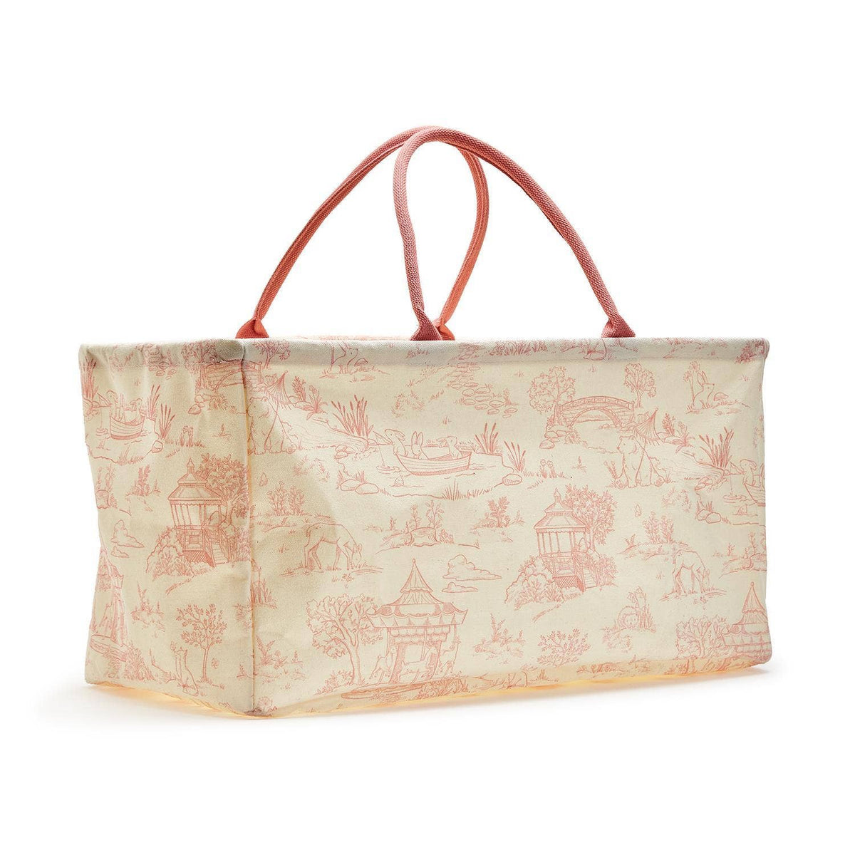 Animal Toile Hamper/Storage Tote Assorted 2 Colors