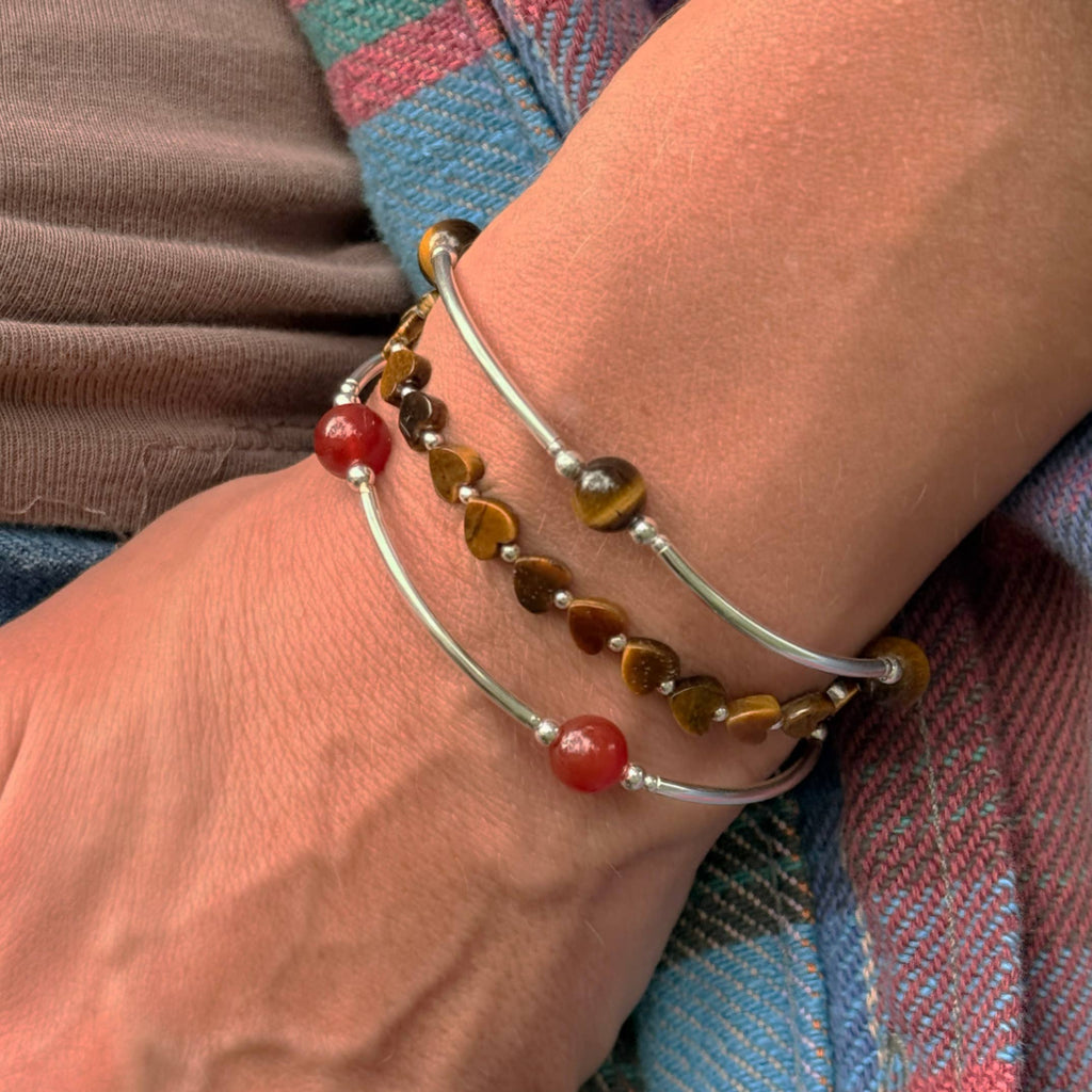 Follow Your Heart Bracelet-Tiger's Eye/Silver