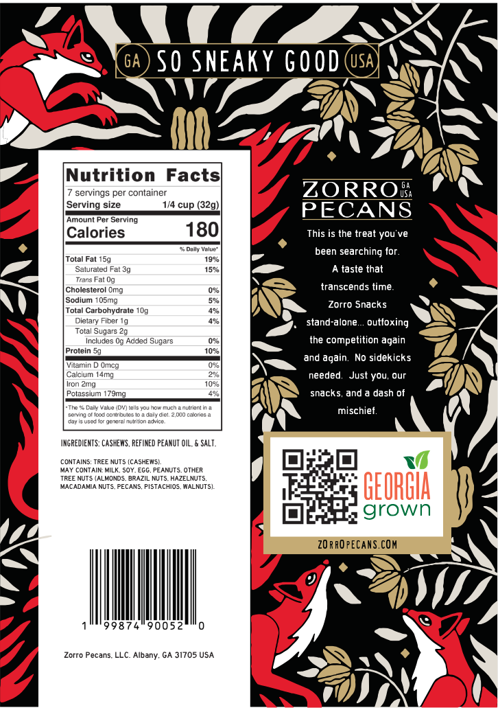 Salted Cashews - Black/Red