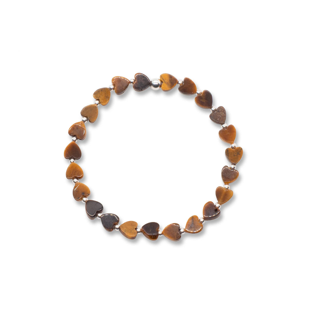 Follow Your Heart Bracelet-Tiger's Eye/Silver
