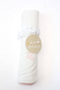Pink Cross (Easter/Baptism/Christian) Embroidered Blanket