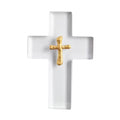 Clear Resin Gold Cross