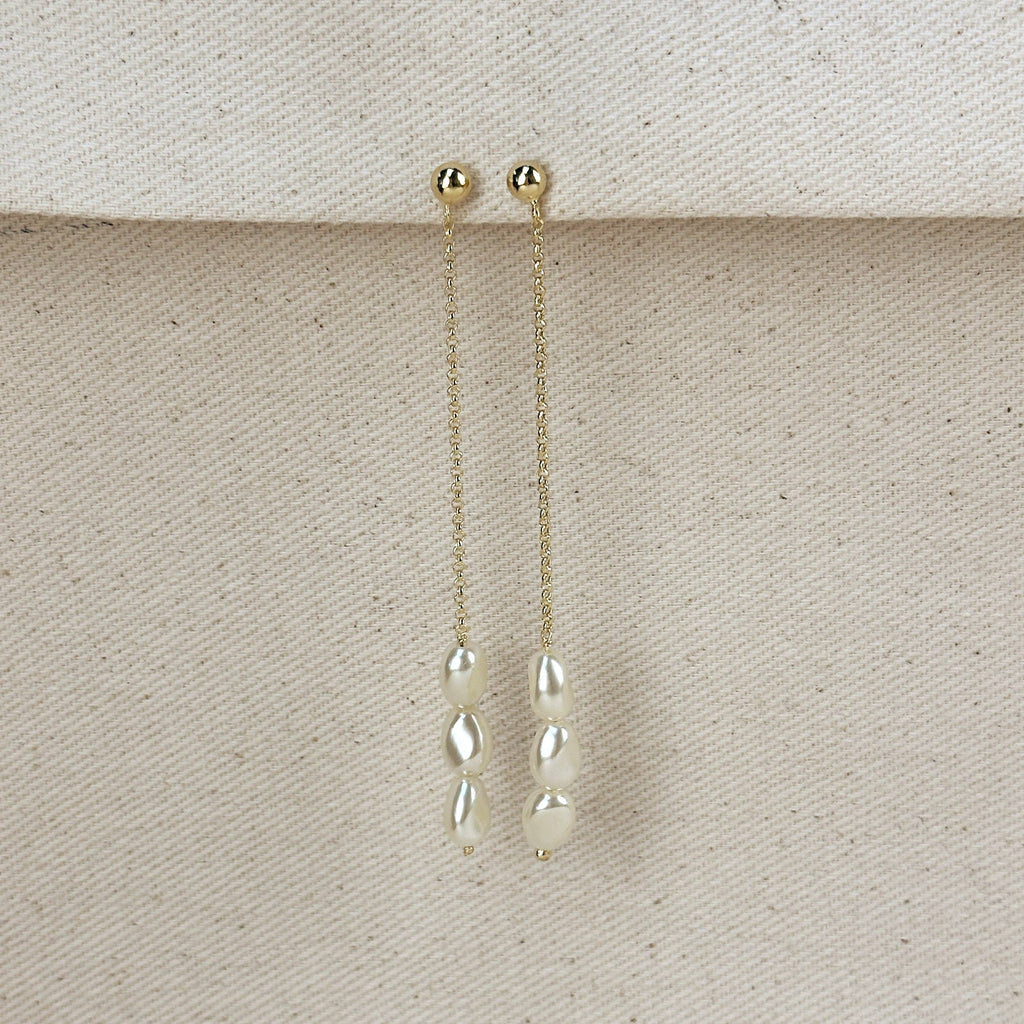 Baroque Pearl Drop Earrings