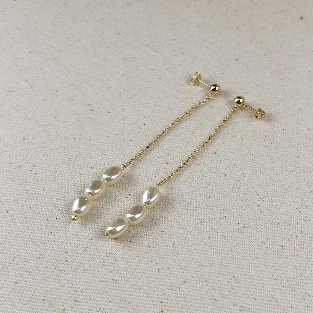 Baroque Pearl Drop Earrings