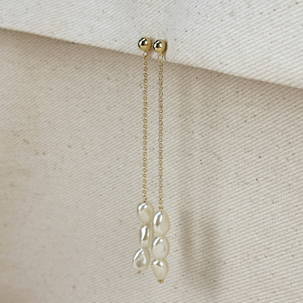 Baroque Pearl Drop Earrings