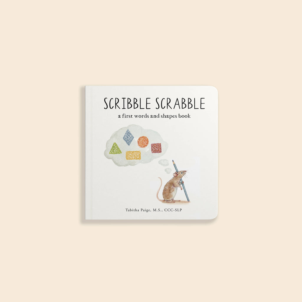 Scribble Scrabble: A Board Book of First Words