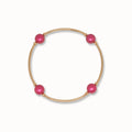 8mm Mulberry Pearl Gold Blessing Bracelet