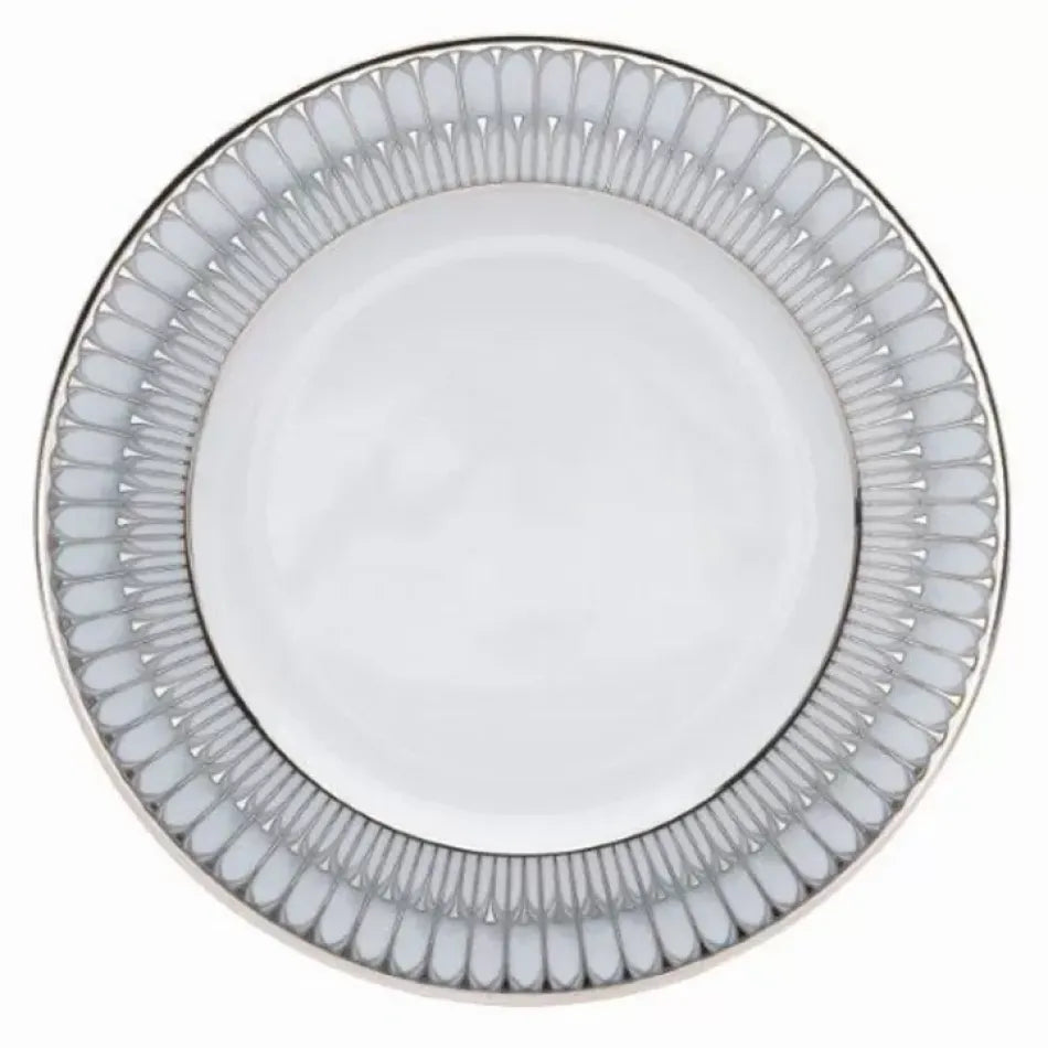 Philippe Deshoulieres Acrcades Grey Dessert Plate in Platnium
