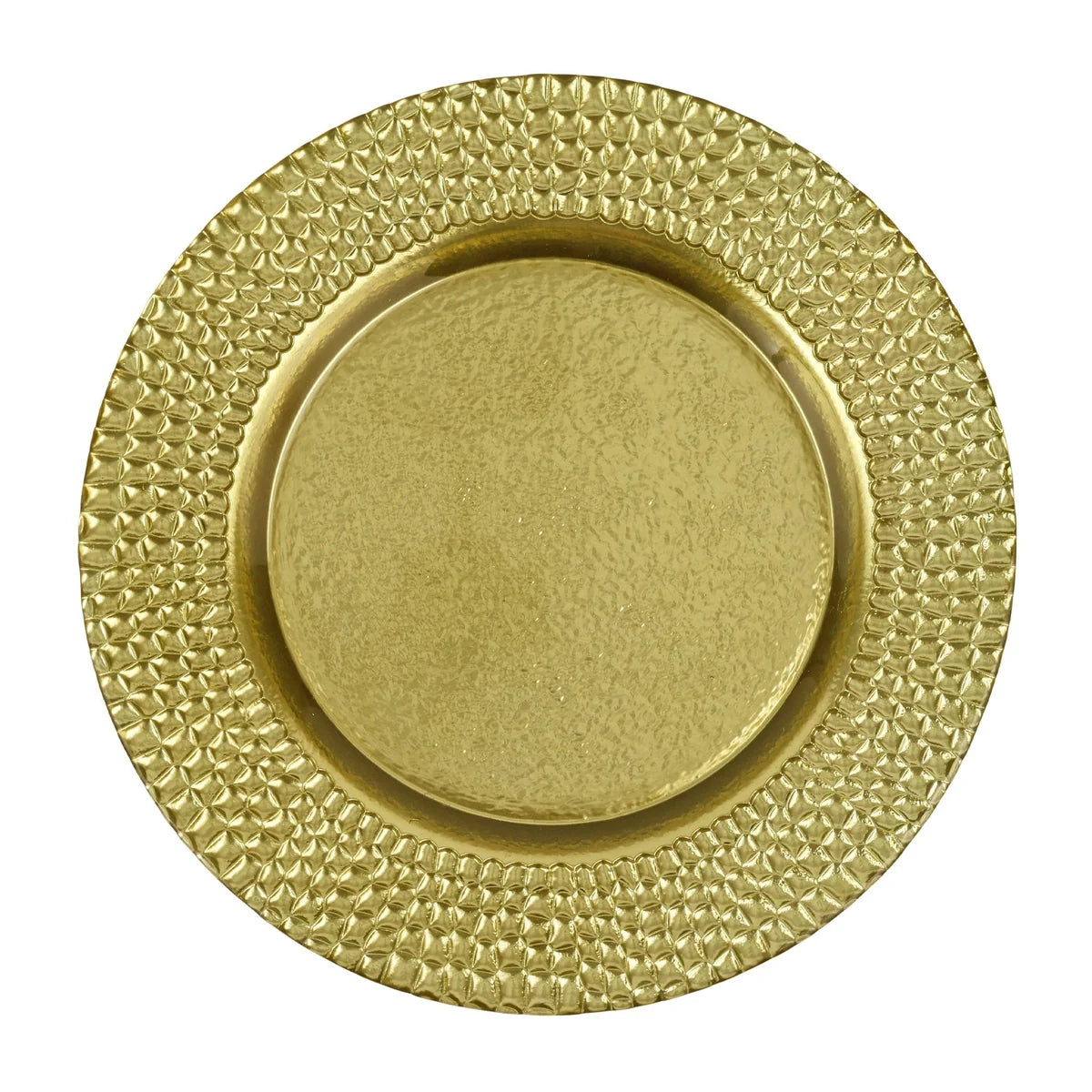 Vietri Pelli Glass Gold Charger