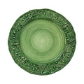 Vietri Fiabe di Natale Green Dinner Plate