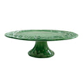Vietri Fiabe di Natale Green Cake Stand