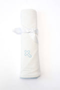 Blue Cross  (Easter/Baptism/Christian) Embroidered Blanket