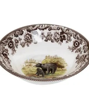 Spode Woodland Black Bear Cereal Bowl