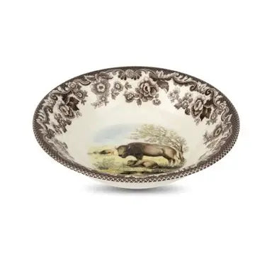 Spode Woodland Bison Cereal Bowl