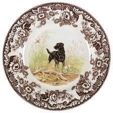 Spode Woodland Black Lab Salad Plate
