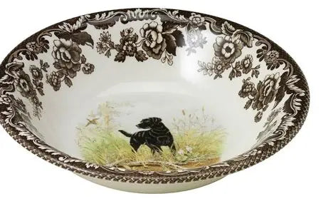 Spode Woodland Black Lab Cereal Bowl