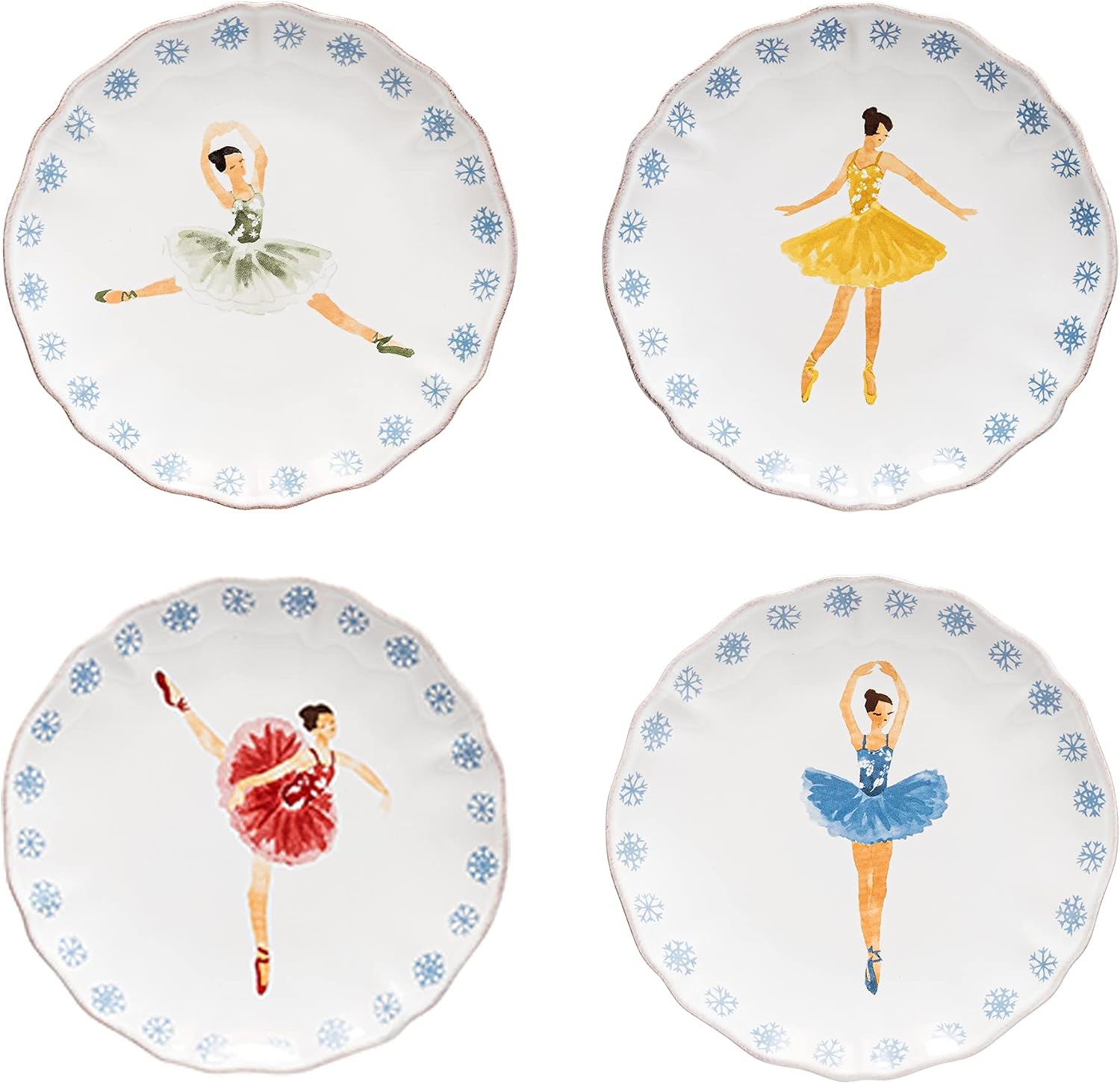 Casafina Nutcracker Bread and Butter Plates