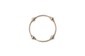 8mm Crystal Sterling Silver/Gold Blessing Bracelet