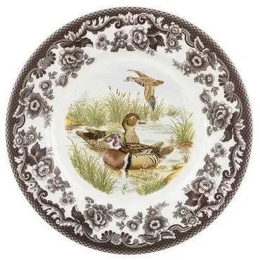 Spode Woodland Wood Duck Canapé Plate