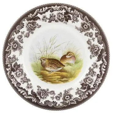 Spode Woodland Quail Canapé Plate