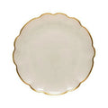 Casafina Glass band gold and white charger