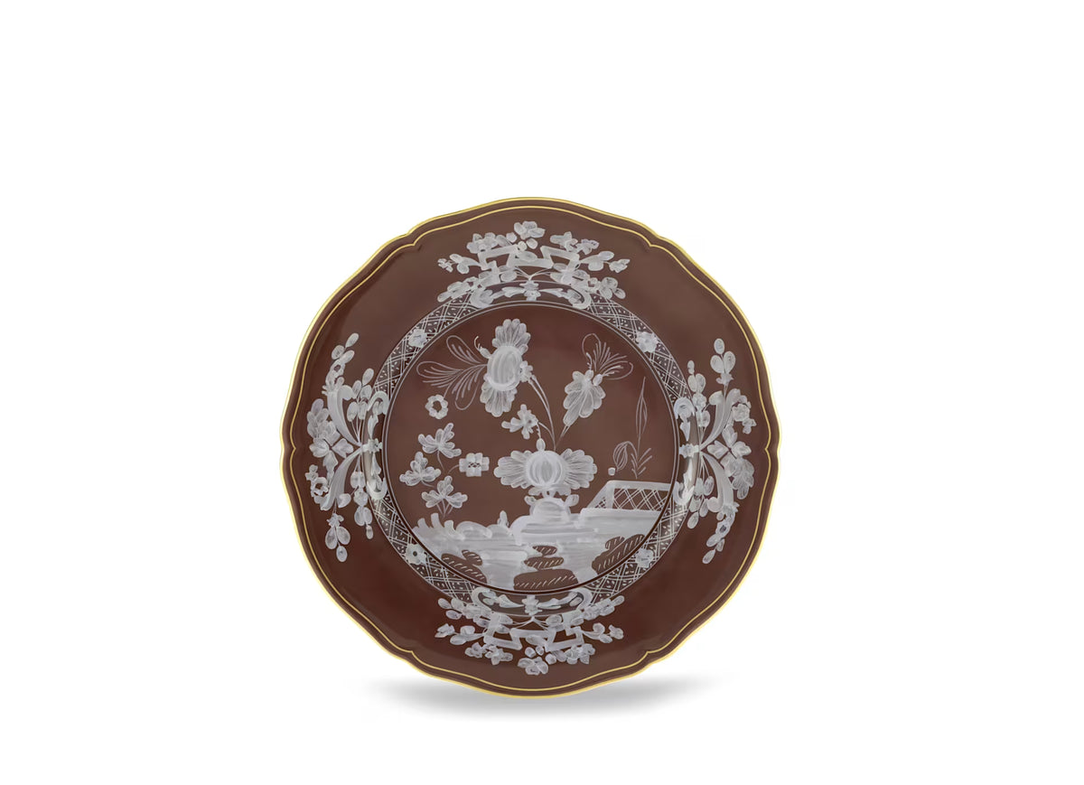 Ginori Oriente Italiano Charger Plate in Castagna