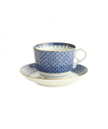 Mottahedeh Blue Lace Cup and Saucer
