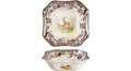 Spode Woodland Square Deer Serving Bowl 9.5x3"