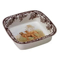 Spode Woodland Golden Retriever Square 10" Dish