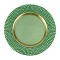 Vietri Pelli Glass Green Charger