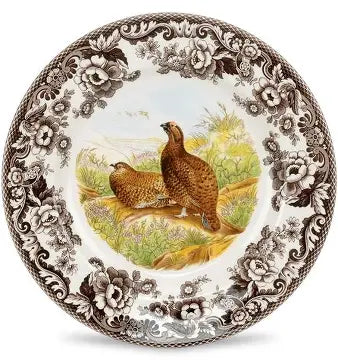 Spode Woodland Red Grouse Dinner Plate