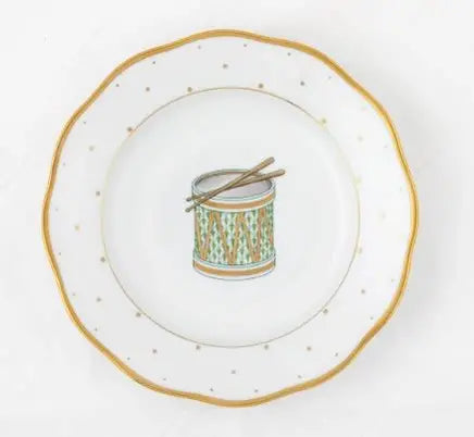 Herend Christmas Drum dessert plate