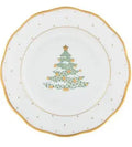 Herend Christmas tree dessert plate
