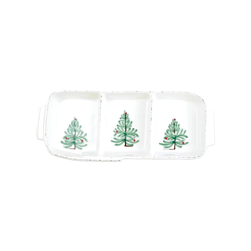 Vietri Holiday Small 3-Part Server