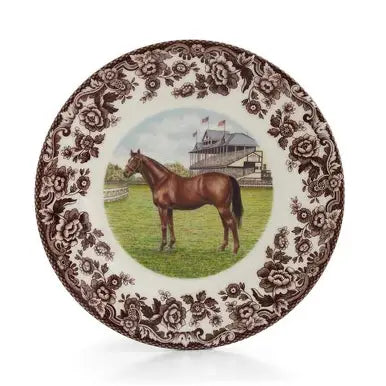 Spode Woodland Thoroughbred Salad Plate