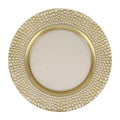 Vietri Pelli Glass Ivory Charger