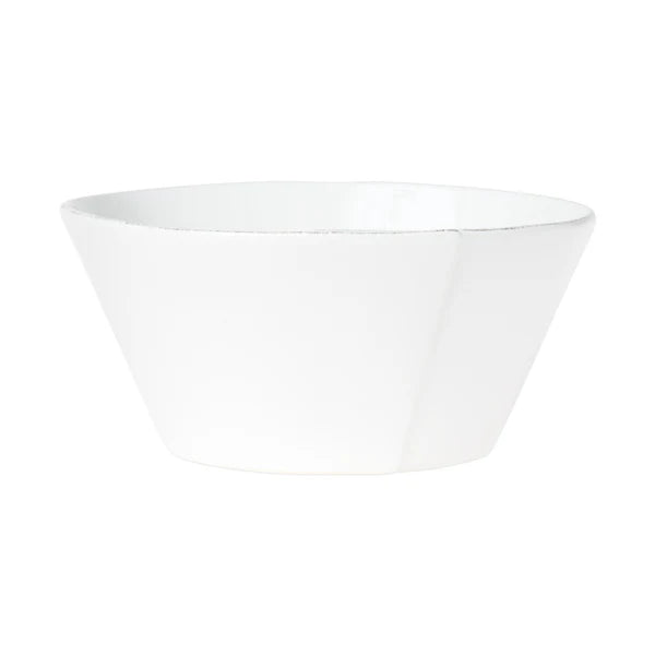 Vietri Lastra White Large Stacking Bowl