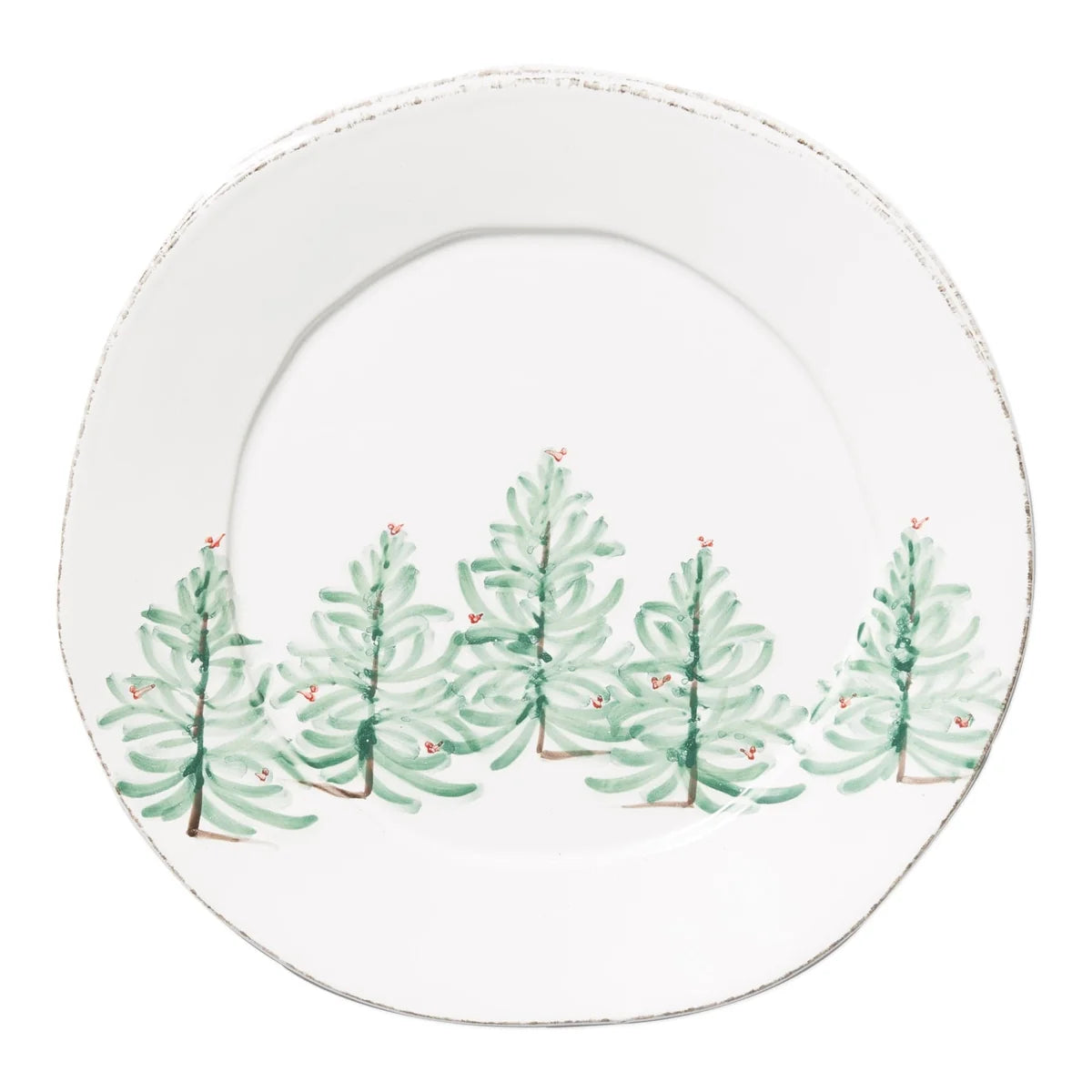 Vietri Lastra Holiday Round Platter