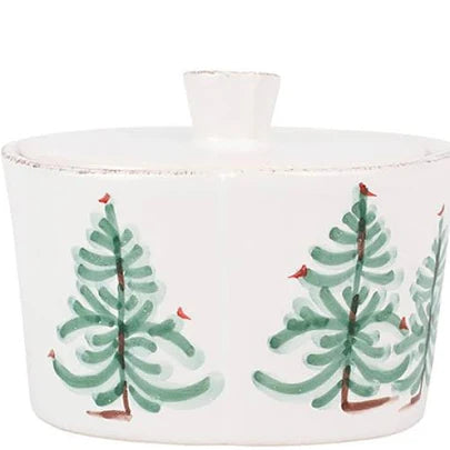 Vietri Lastra Holiday Cream & Sugar