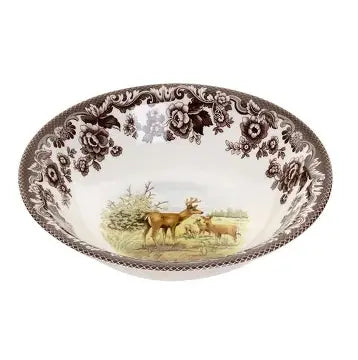 Spode Woodland Mule Deer Cereal Bowl