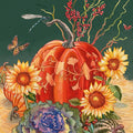 Pumpkins and Sunflowers Cocktail Napkin