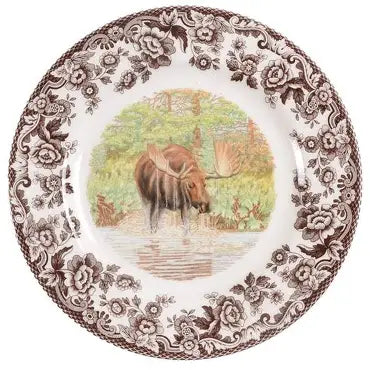 Spode Woodland Moose Salad Plate