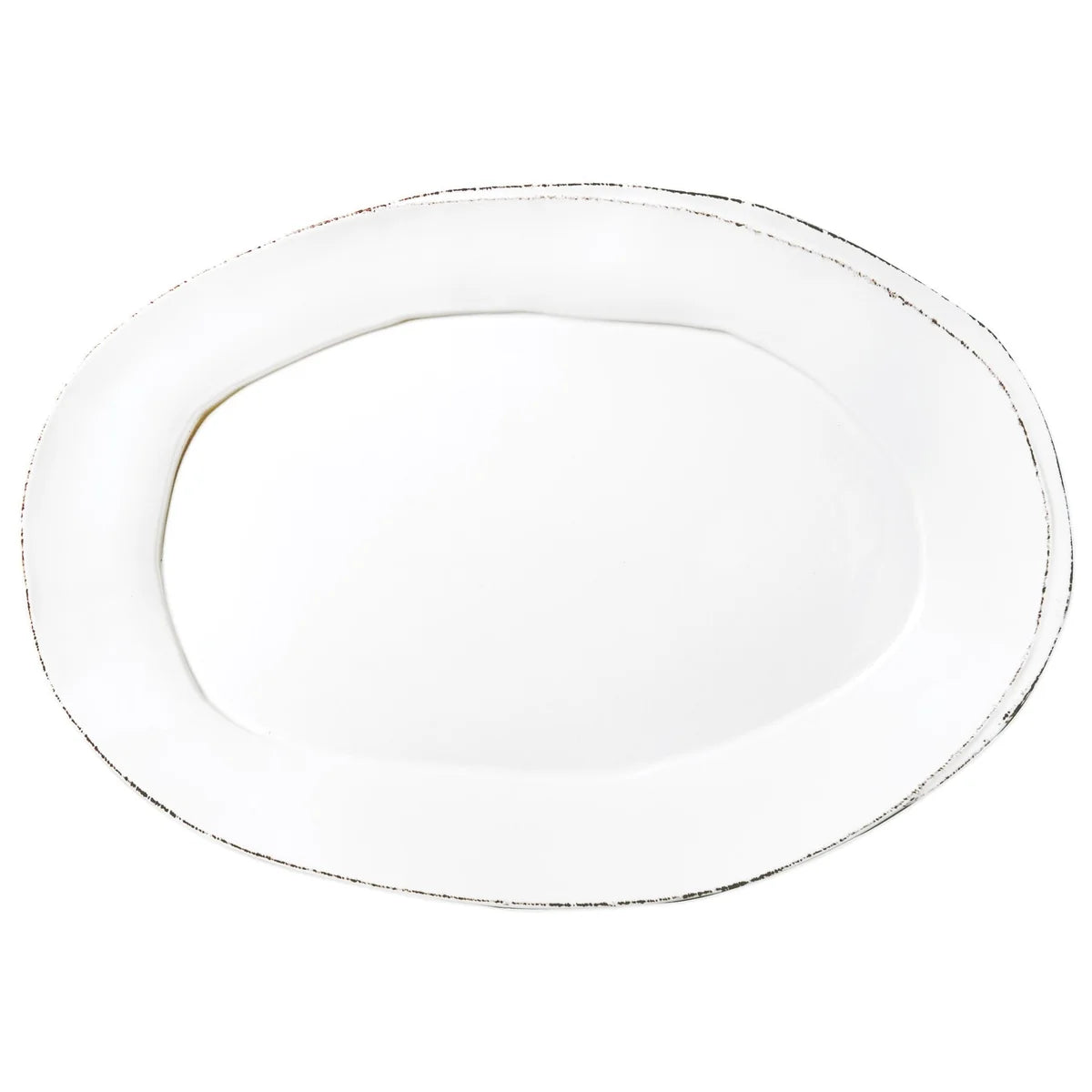 Vietri Lastra White Oval Platter