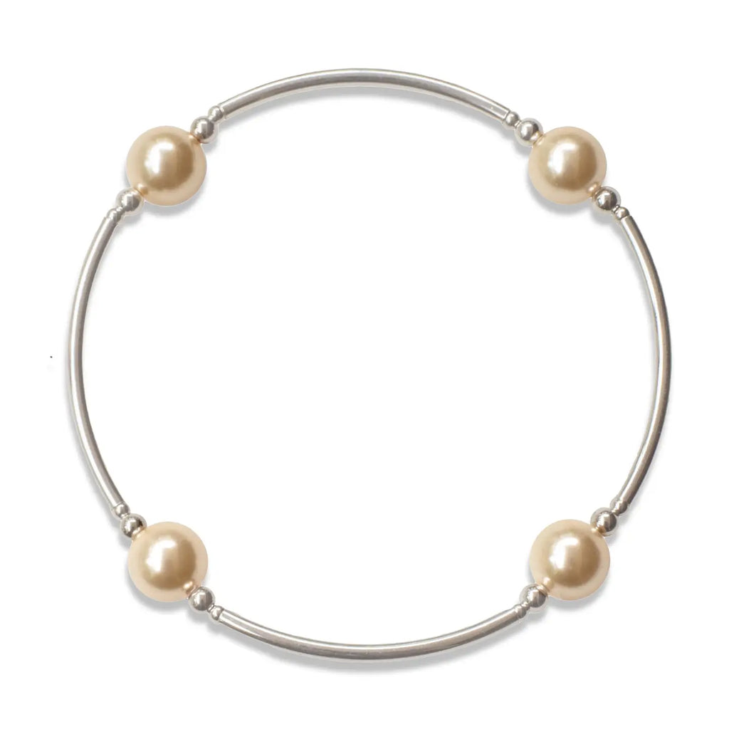 8mm Gold Pearl Blessing Bracelet