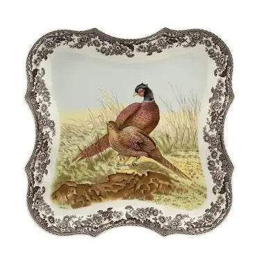 Spode Woodland Devonia Pheasant Tray 14"