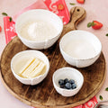 Vietri Lastra White Prep Bowls S/4