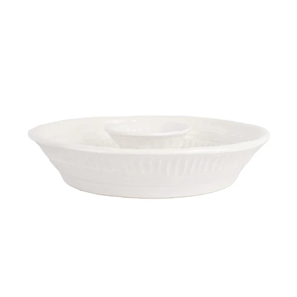 Vietri Pietra Serena Chip & dip