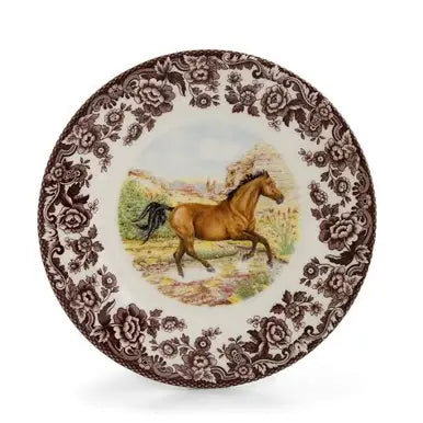 Spode Woodland Quarter Horse Salad Plate