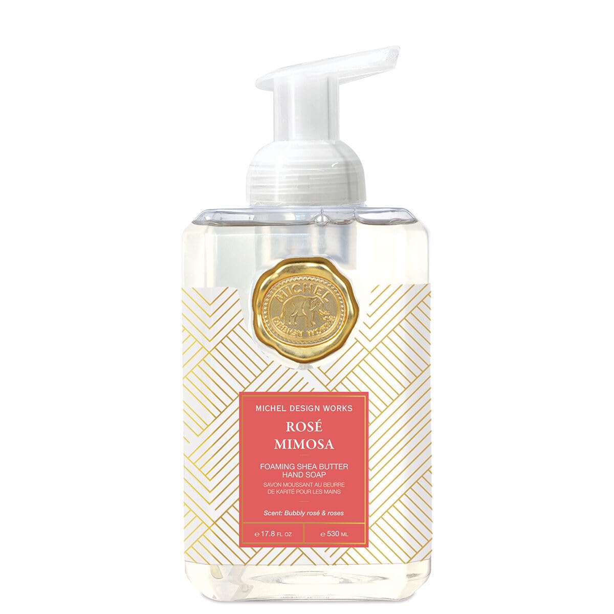 rose mimosa pump soap