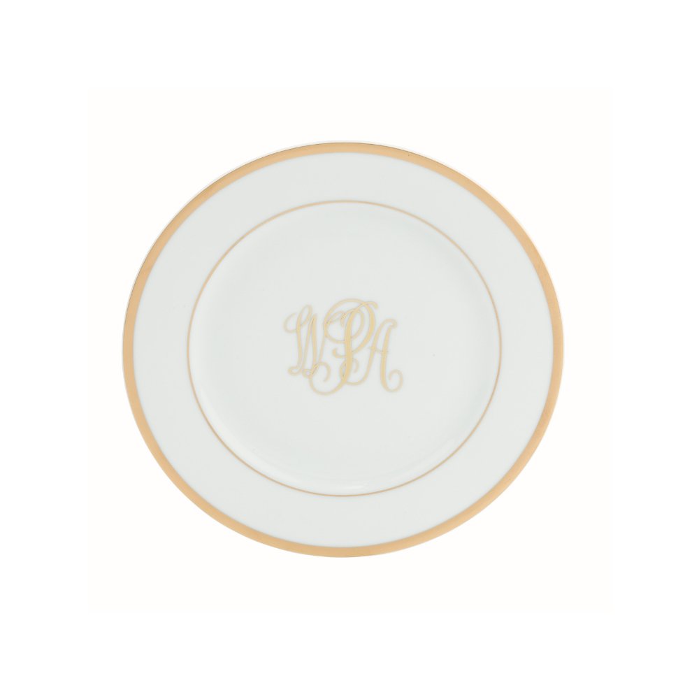 Pickard Signiture monogram dessert plate